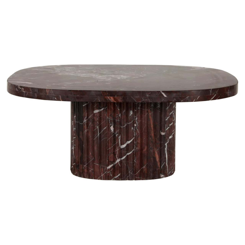 Table basse marbre bordeaux 90x90 cm Orchid Richmond Interiors - 1