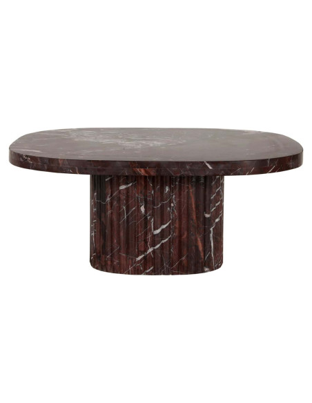 Table basse marbre bordeaux 90x90 cm Orchid Richmond Interiors - 1