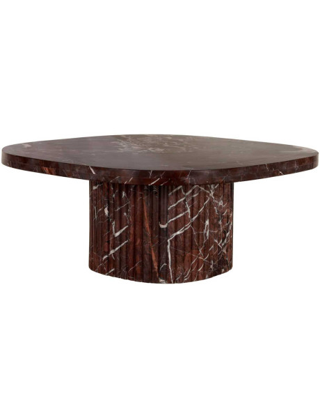 Table basse marbre bordeaux 90x90 cm Orchid Richmond Interiors - 2