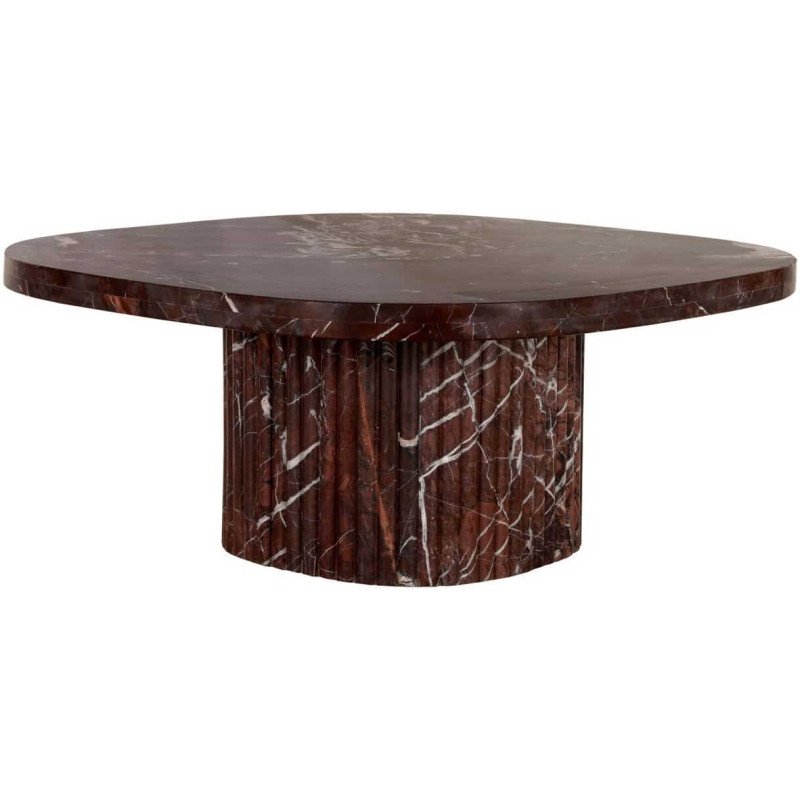 Table basse marbre bordeaux 90x90 cm Orchid Richmond Interiors - 2