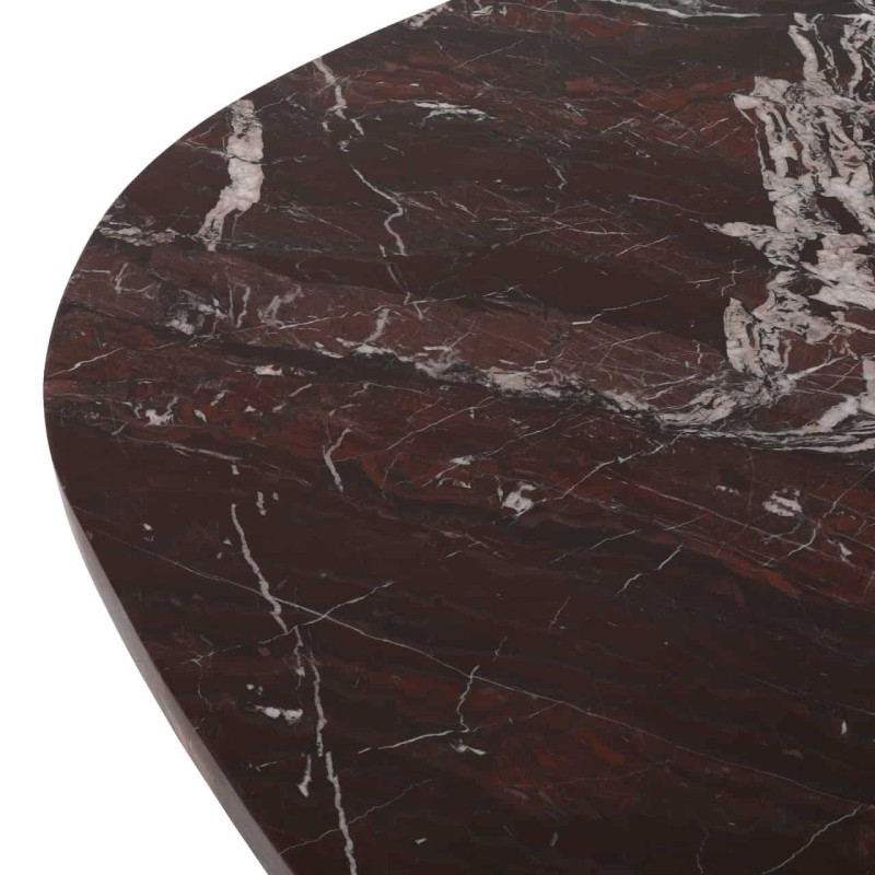Table basse marbre bordeaux 90x90 cm Orchid Richmond Interiors - 4