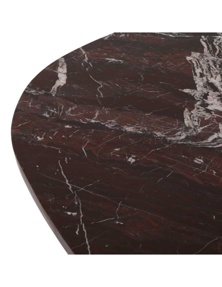 Table basse marbre bordeaux 90x90 cm Orchid Richmond Interiors - 4