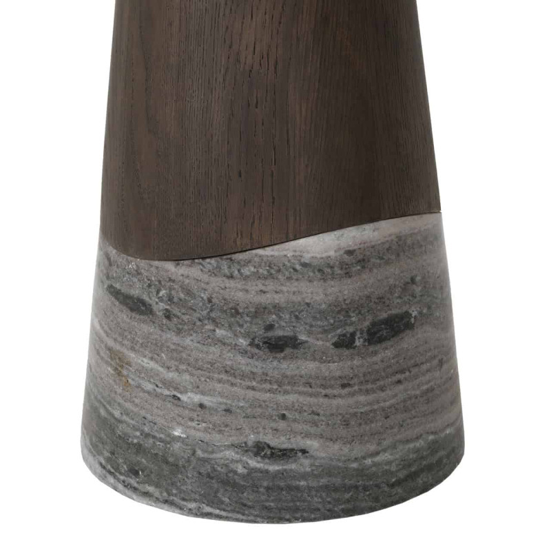 Table à manger ovale chêne fumé marbre 230x110 cm Harper Richmond Interiors - 5