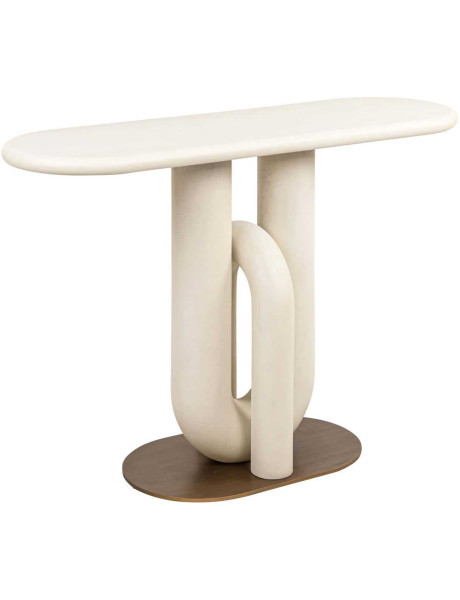 Console d’entrée design blanche 130x42x85,5 cm Winslow Richmond Interiors - 1