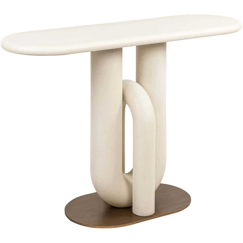 Console d’entrée design blanche 130x42x85,5 cm Winslow Richmond Interiors - 1