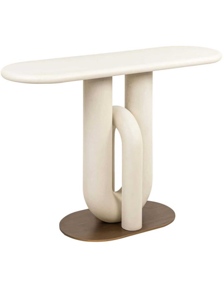 Console d’entrée design blanche 130x42x85,5 cm Winslow Richmond Interiors - 1