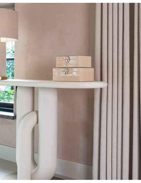 Console d’entrée design blanche 130x42x85,5 cm Winslow Richmond Interiors - 2