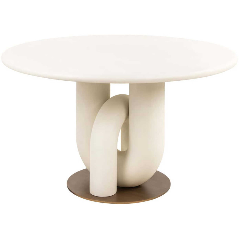Table à manger ronde blanche design 135 cm Winslow Richmond Interiors - 8