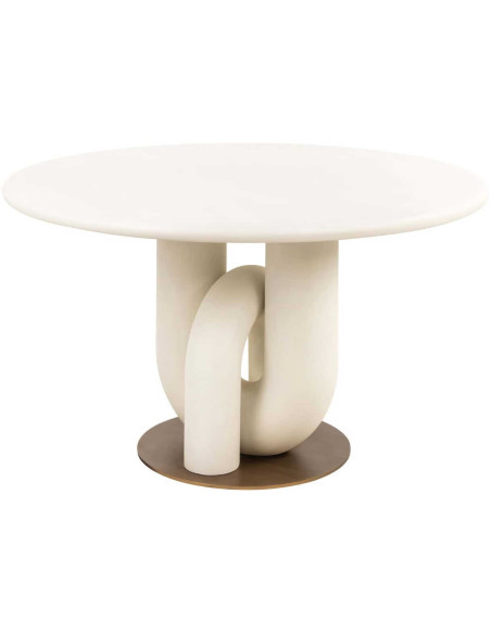 Table à manger ronde blanche design 135 cm Winslow Richmond Interiors - 8