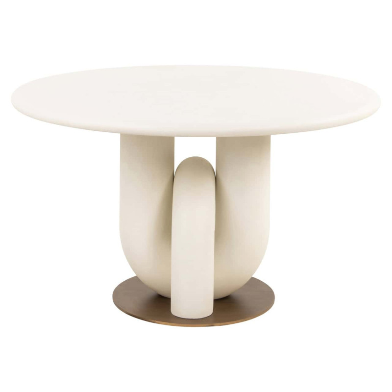 Table à manger ronde blanche design 135 cm Winslow Richmond Interiors - 2