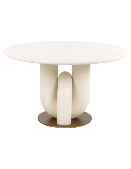 Table à manger ronde blanche design 135 cm Winslow Richmond Interiors - 2