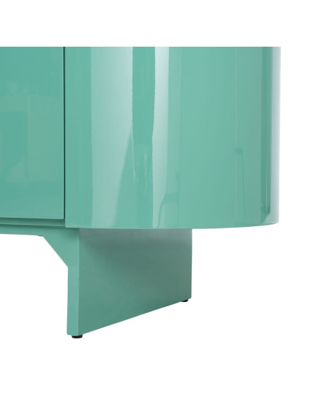 Buffet bas vert laqué marbre noir 160 cm Virelva Ixia - 11
