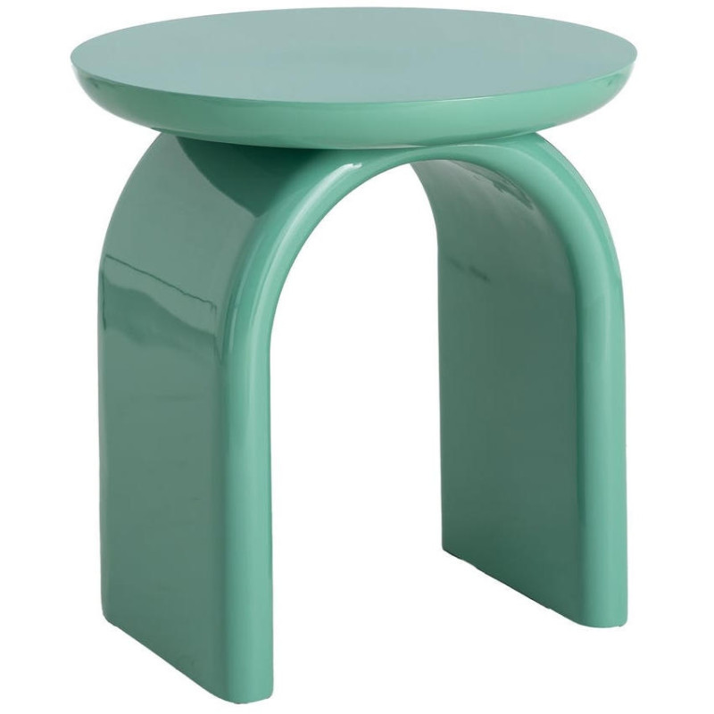 Bout de canapé vert laqué 50x50x51 cm Serevia Ixia - 1
