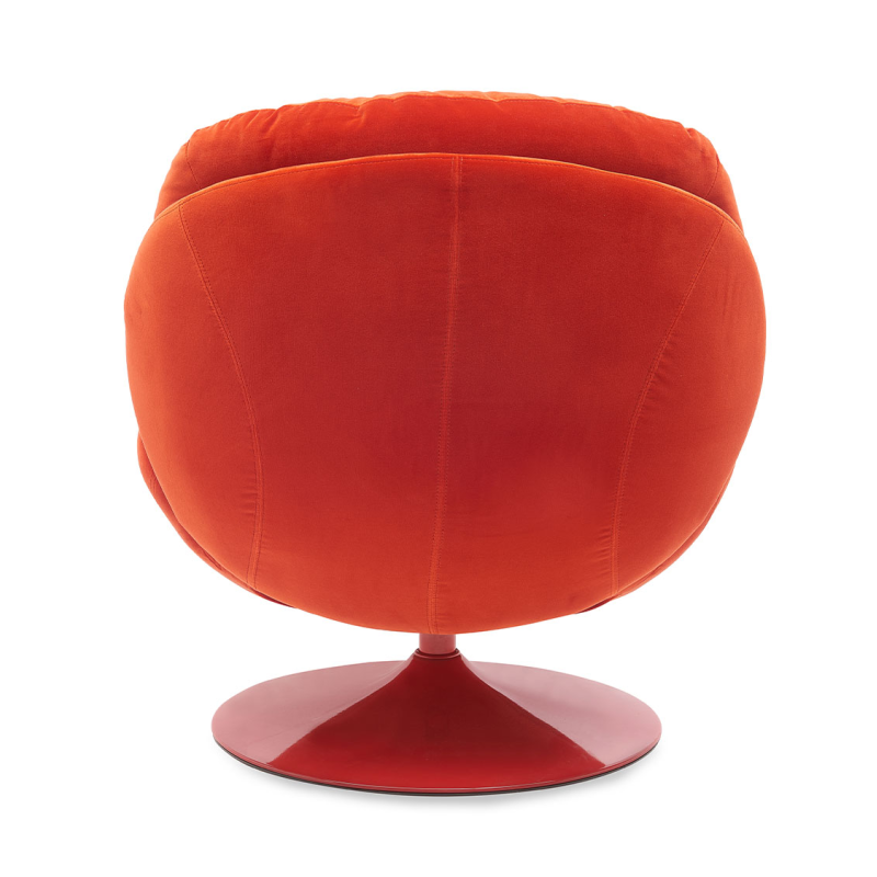 Fauteuil lounge rouge capitonné 86x81x83 cm Memento Pop  - 4