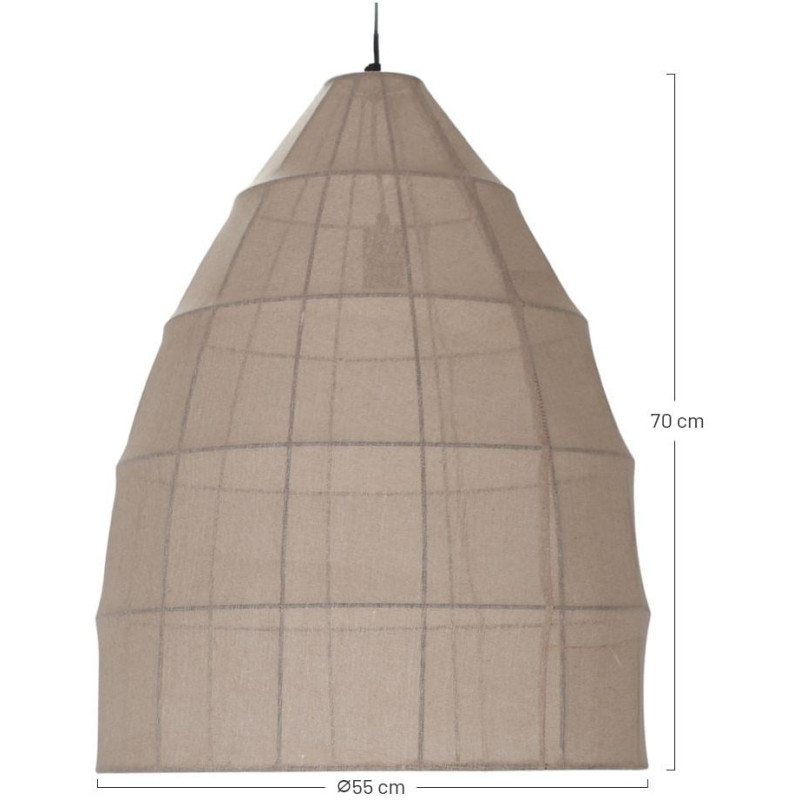Suspension en tissu beige 55x70 cm Kairilo  - 7