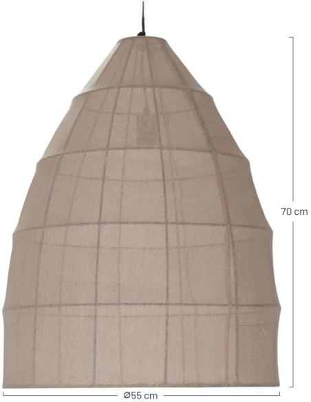 Suspension en tissu beige 55x70 cm Kairilo  - 7