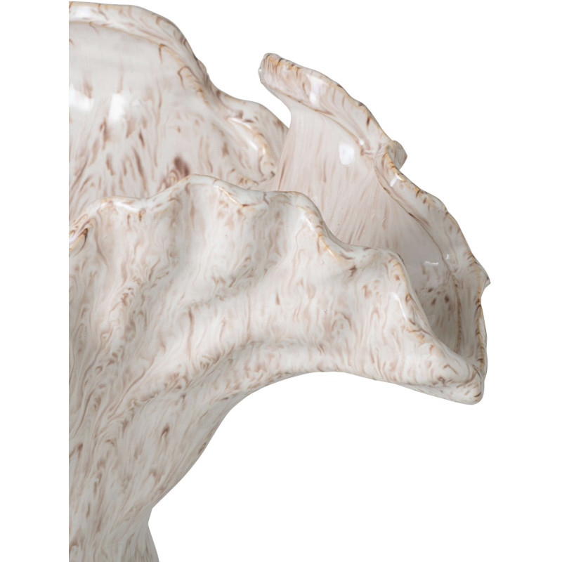 Vase organique argile beige 35,5x28x42 cm Elivarna J-Line - 3