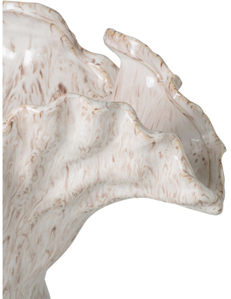 Vase organique argile beige 35,5x28x42 cm Elivarna J-Line - 3