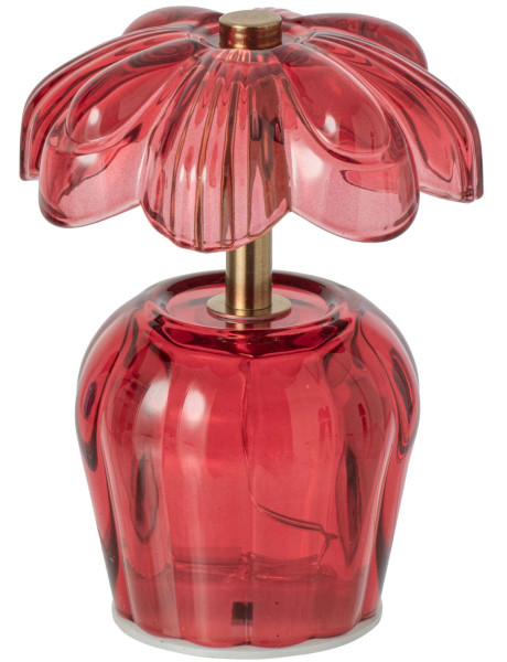 Lampe à poser LED fleur verre rouge Nulyvra J-Line - 1
