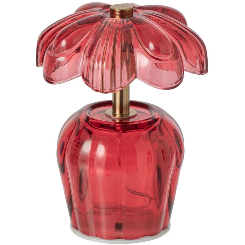 Lampe à poser LED fleur verre rouge Nulyvra J-Line - 1