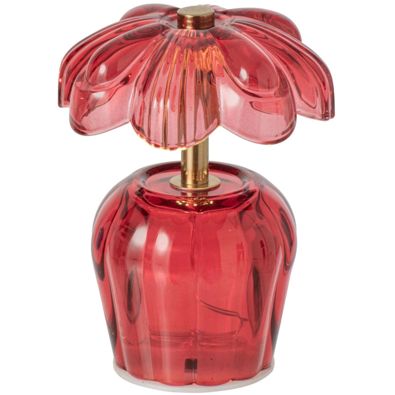 Lampe à poser LED fleur verre rouge Nulyvra J-Line - 2