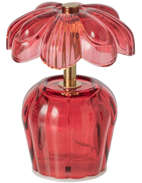 Lampe à poser LED fleur verre rouge Nulyvra J-Line - 2