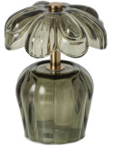 Lampe à poser LED fleur verre vert 14,7 cm Nulyvra