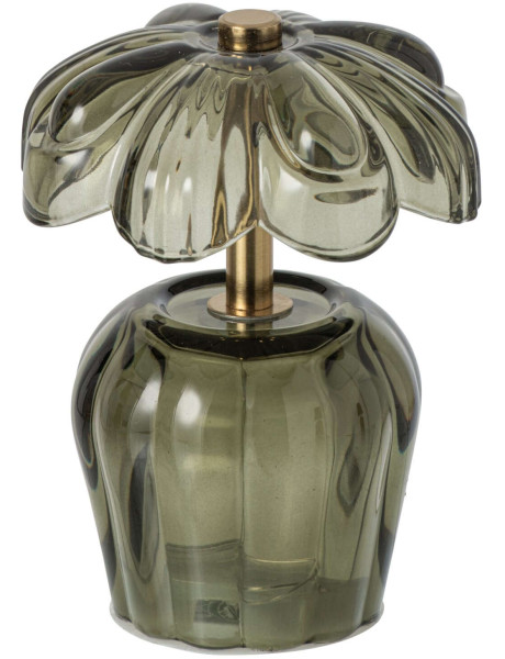Lampe à poser LED fleur verre vert 14,7 cm Nulyvra J-Line - 1