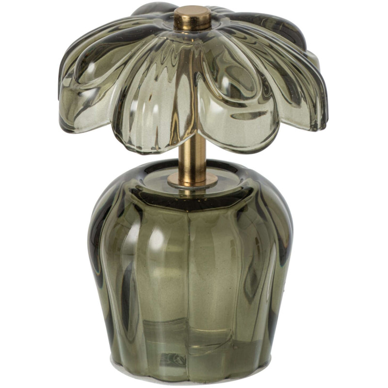 Lampe à poser LED fleur verre vert 14,7 cm Nulyvra J-Line - 1