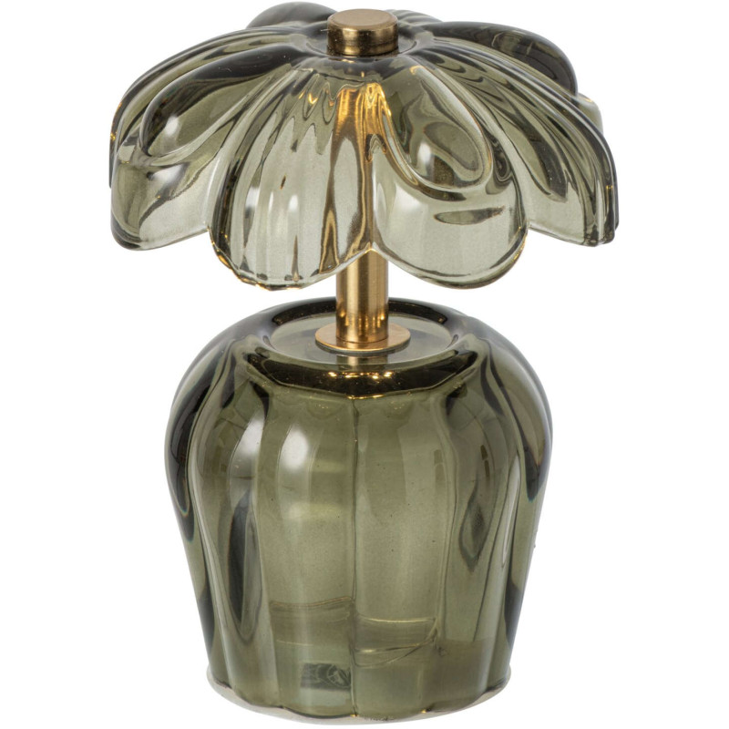 Lampe à poser LED fleur verre vert 14,7 cm Nulyvra J-Line - 2