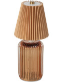 Lampe à poser LED sans fil verre moutarde Nuvoria