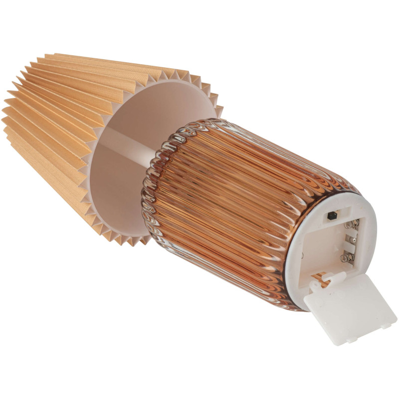 Lampe à poser LED sans fil verre moutarde Nuvoria J-Line - 3