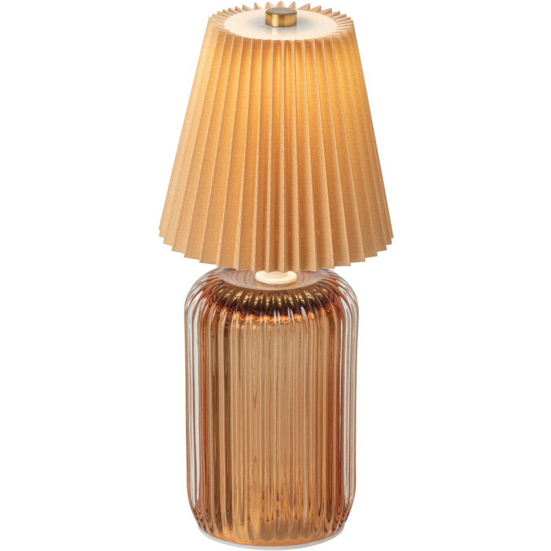 Lampe à poser LED sans fil verre moutarde Nuvoria J-Line - 2