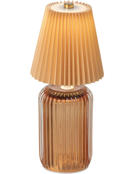 Lampe à poser LED sans fil verre moutarde Nuvoria J-Line - 2