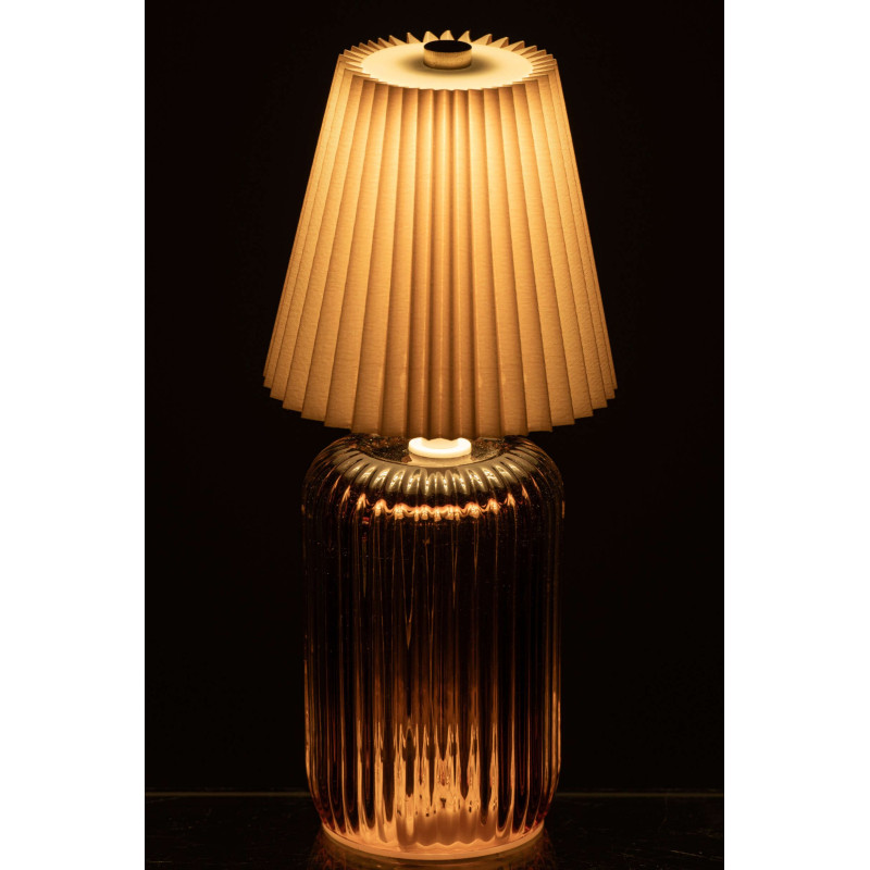 Lampe à poser LED sans fil verre moutarde Nuvoria J-Line - 4