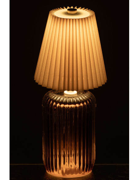 Lampe à poser LED sans fil verre moutarde Nuvoria J-Line - 4