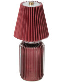 Lampe à poser LED sans fil verre bordeaux 24,8 cm Nuvoria