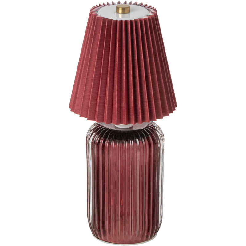 Lampe à poser LED sans fil verre bordeaux 24,8 cm Nuvoria J-Line - 1