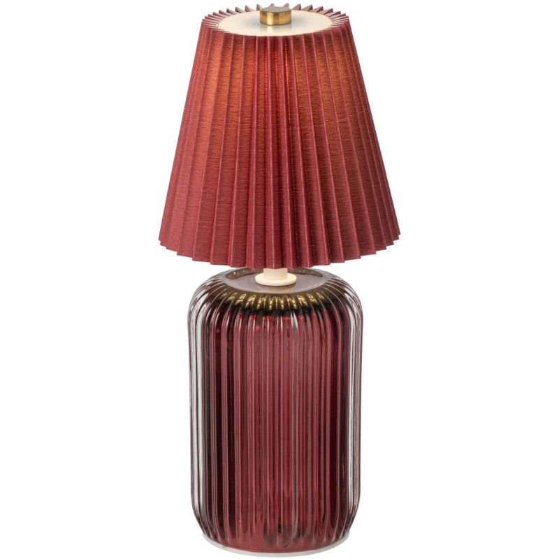 Lampe à poser LED sans fil verre bordeaux 24,8 cm Nuvoria J-Line - 3