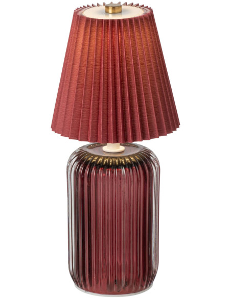 Lampe à poser LED sans fil verre bordeaux 24,8 cm Nuvoria J-Line - 3