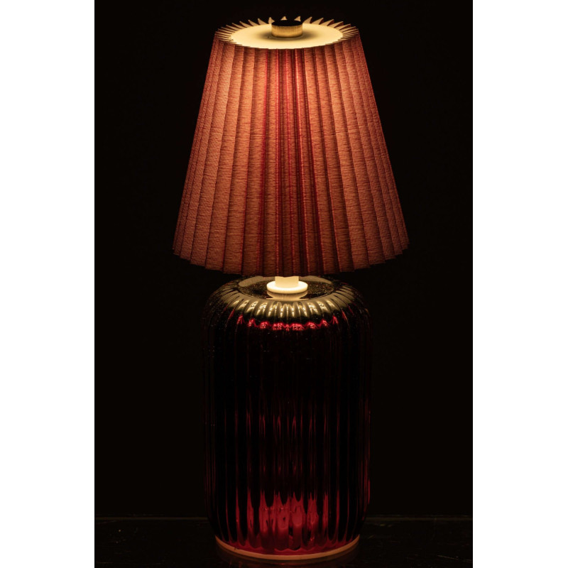 Lampe à poser LED sans fil verre bordeaux 24,8 cm Nuvoria J-Line - 5