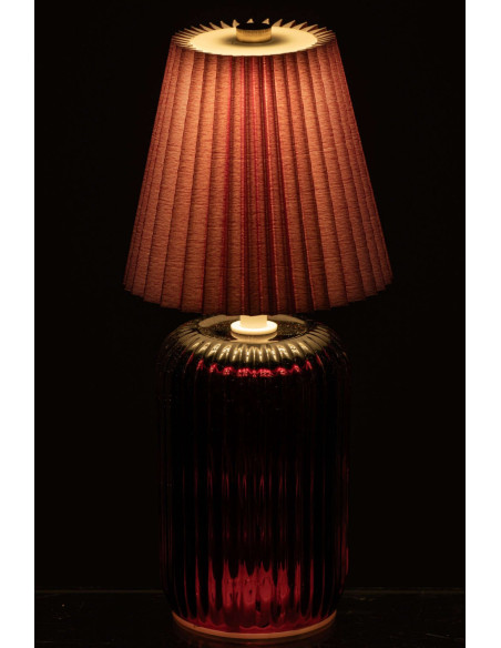 Lampe à poser LED sans fil verre bordeaux 24,8 cm Nuvoria J-Line - 5