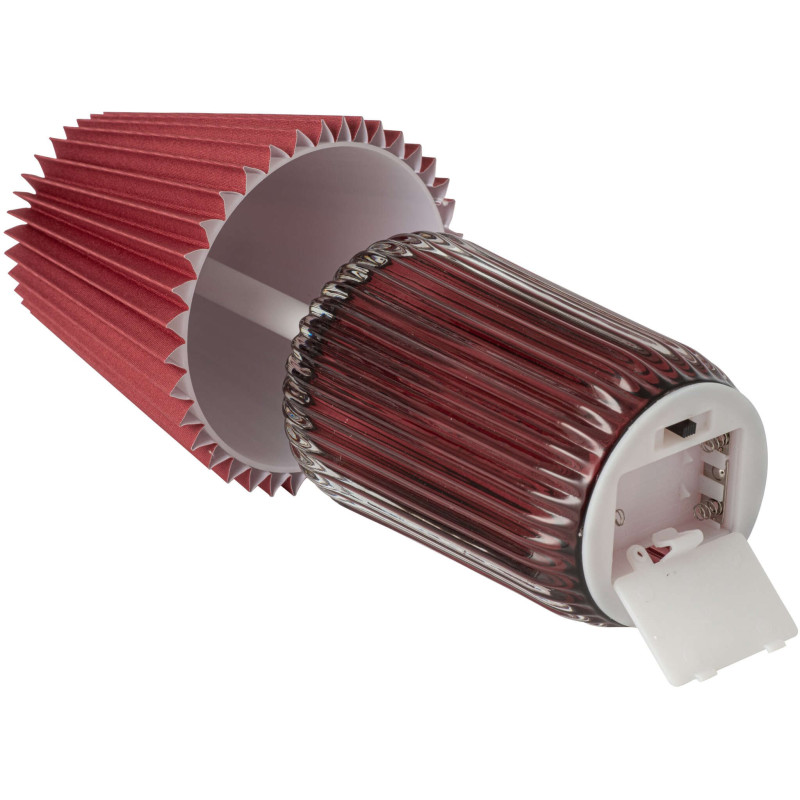 Lampe à poser LED sans fil verre bordeaux 24,8 cm Nuvoria J-Line - 4