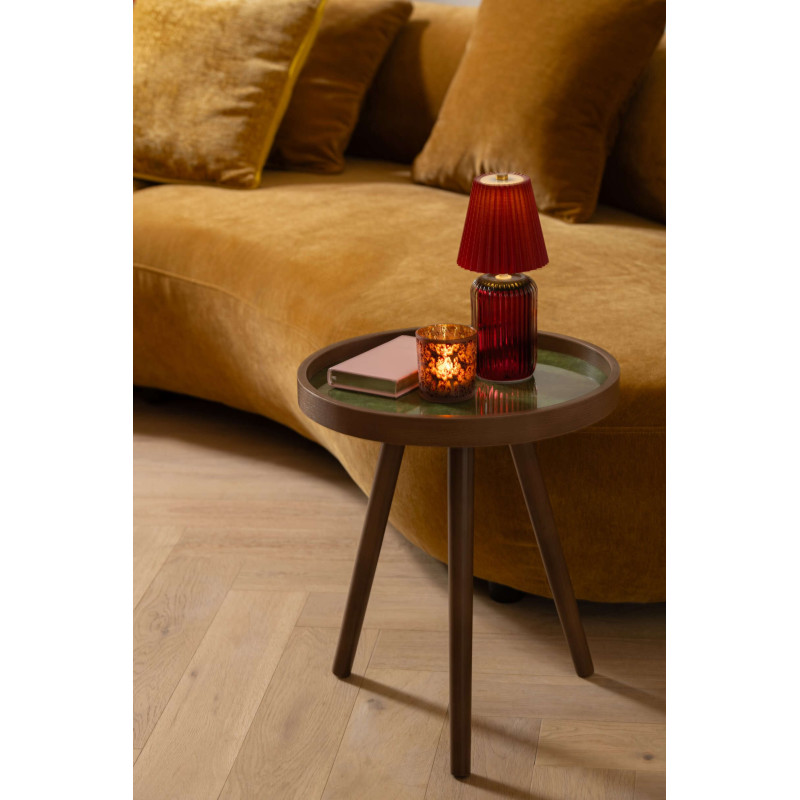 Lampe à poser LED sans fil verre bordeaux 24,8 cm Nuvoria J-Line - 6
