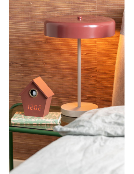 Lampe à poser champignon métal bordeaux 40 cm Reina Palo Leitmotiv - 2