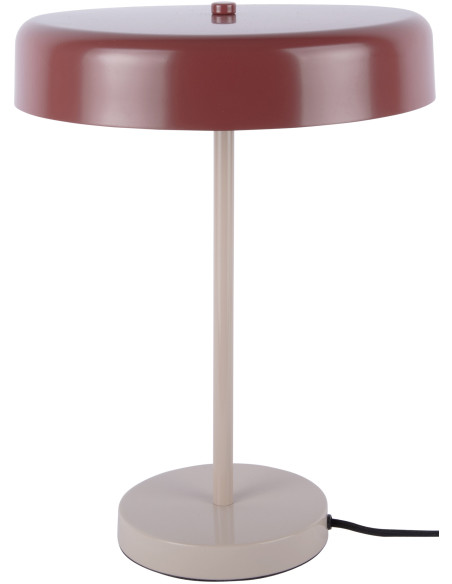Lampe à poser champignon métal bordeaux 40 cm Reina Palo Leitmotiv - 1