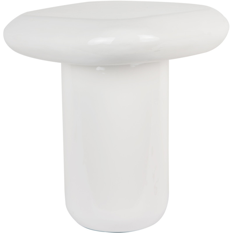 Table d’appoint blanche métal 40x40x45 cm Roca Leitmotiv - 1