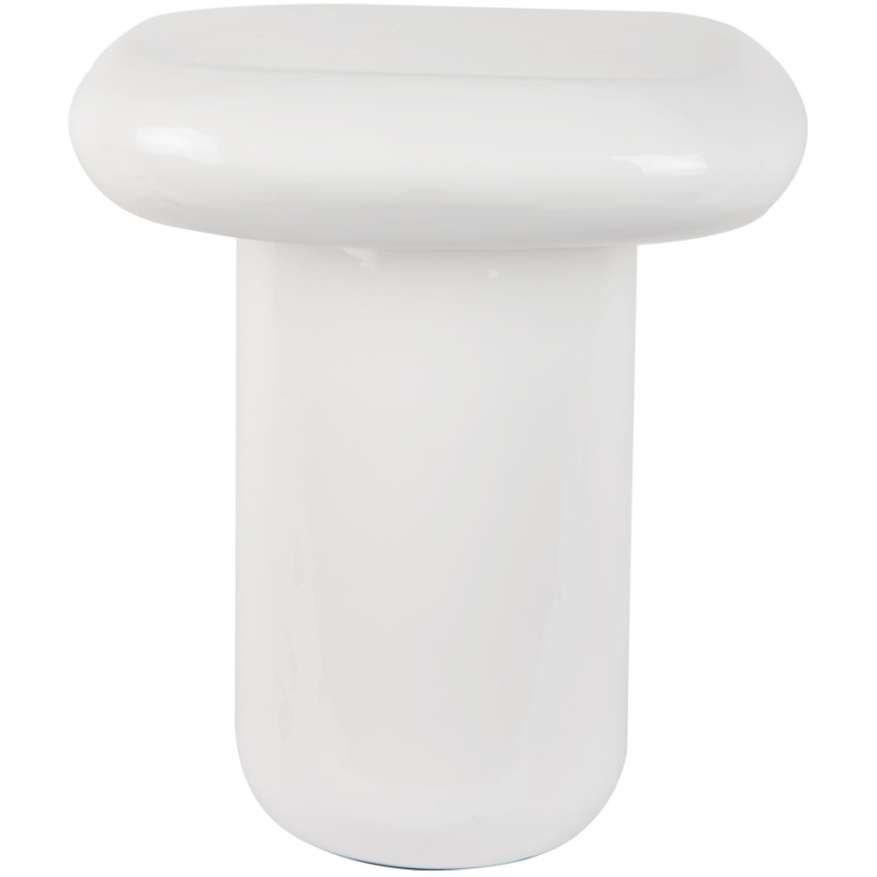 Table d’appoint blanche métal 40x40x45 cm Roca Leitmotiv - 2