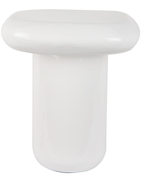 Table d’appoint blanche métal 40x40x45 cm Roca Leitmotiv - 2