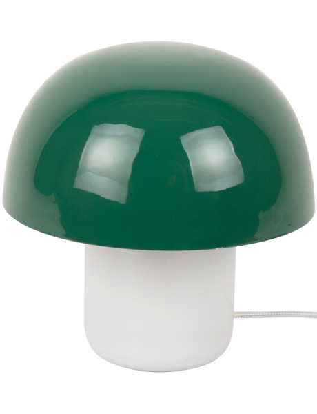 Lampe champignon verte métal et verre 20 cm Mini Mushroom Leitmotiv - 1